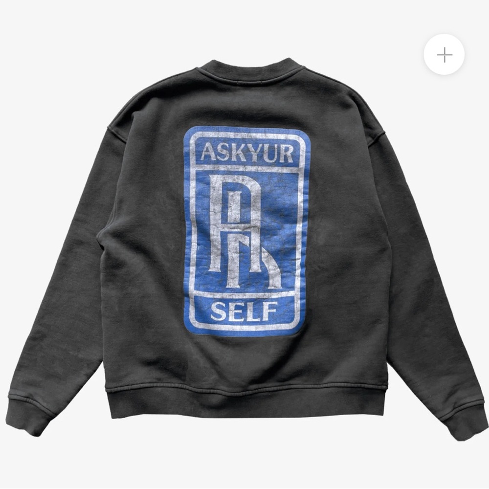 Ask Yurself Royal Crew crewneck sweatshirt medium